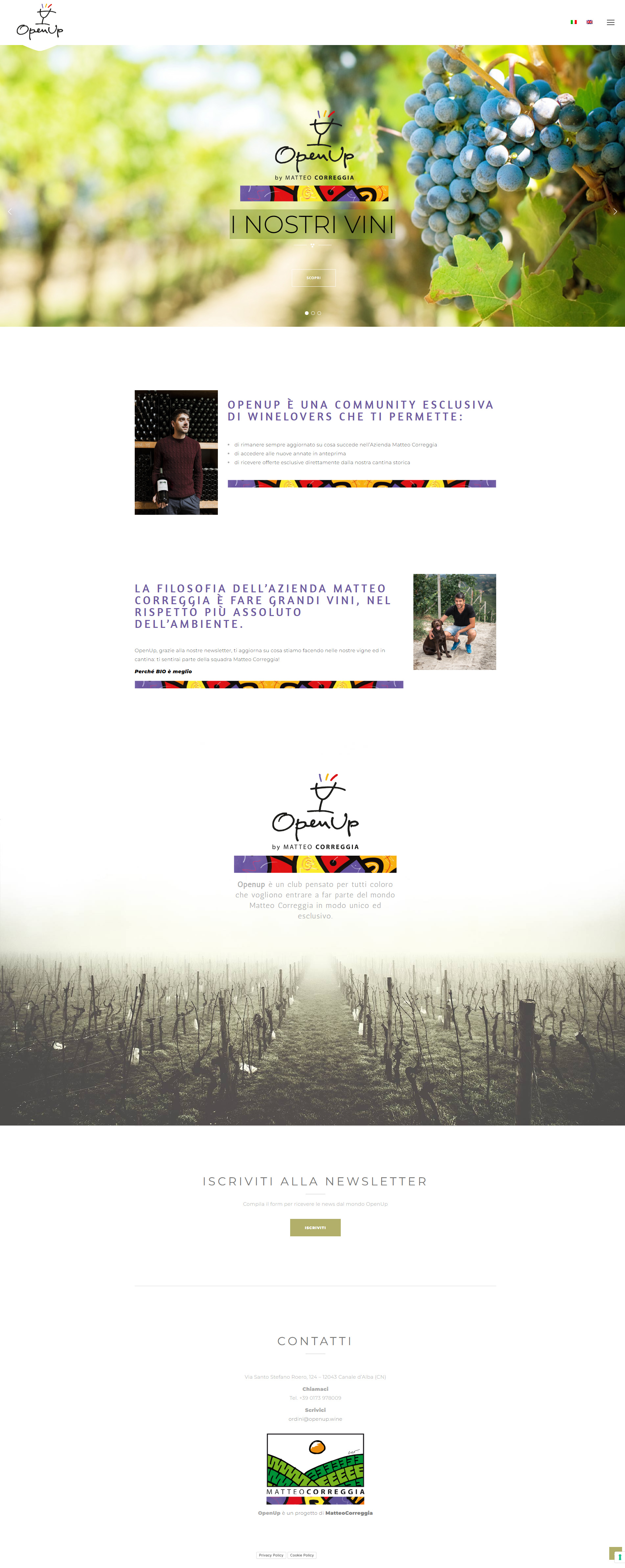 Openup Homepage